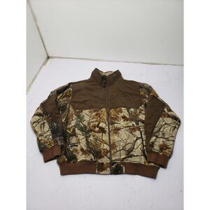 DDX Dri Duck Camouflage Fleece Jacket Mens Large Outdoor Hunting Camo Gorp